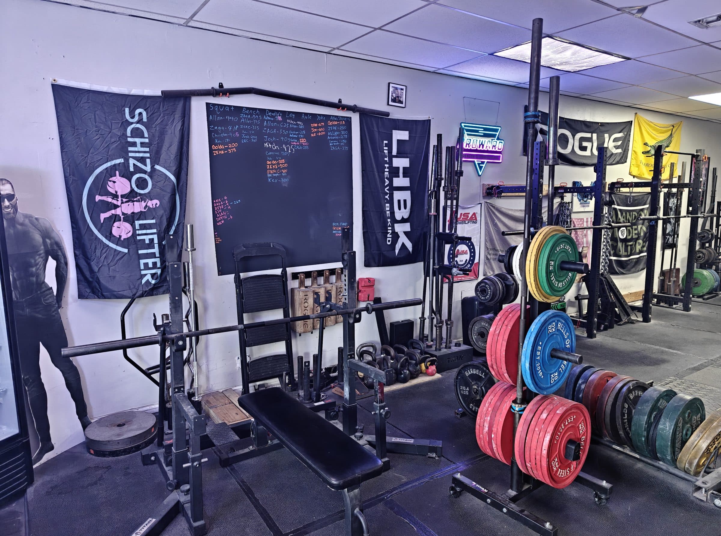 Combo rack, power bar and calibrated plates