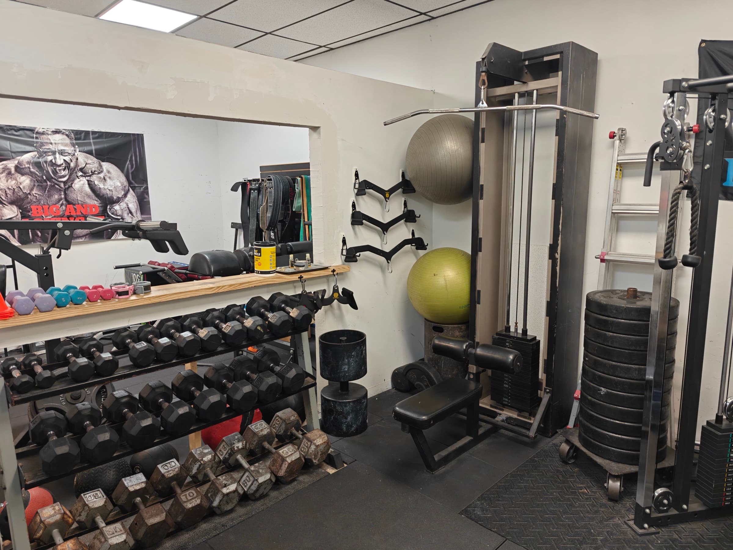 The dumbbell room